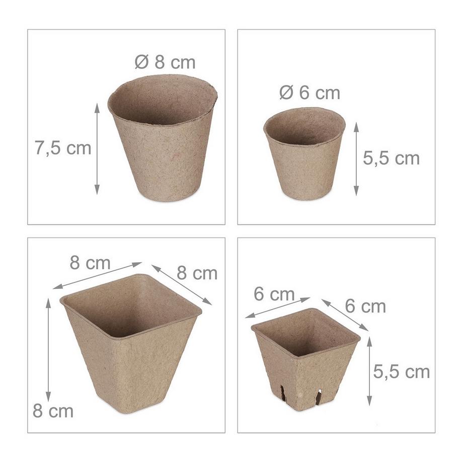 B2X Vaso da coltivazione, set da 96 con accessori  