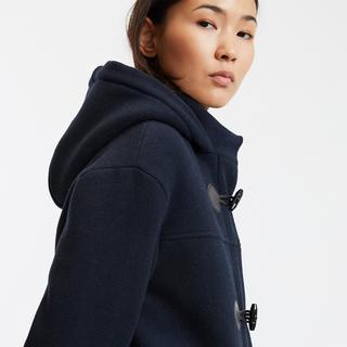 La Redoute Collections Dufflecoat Stil Winterjacke mit Kapuze  