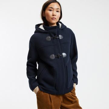 Winterjacke im Dufflecoat-Stil mit Kapuze
