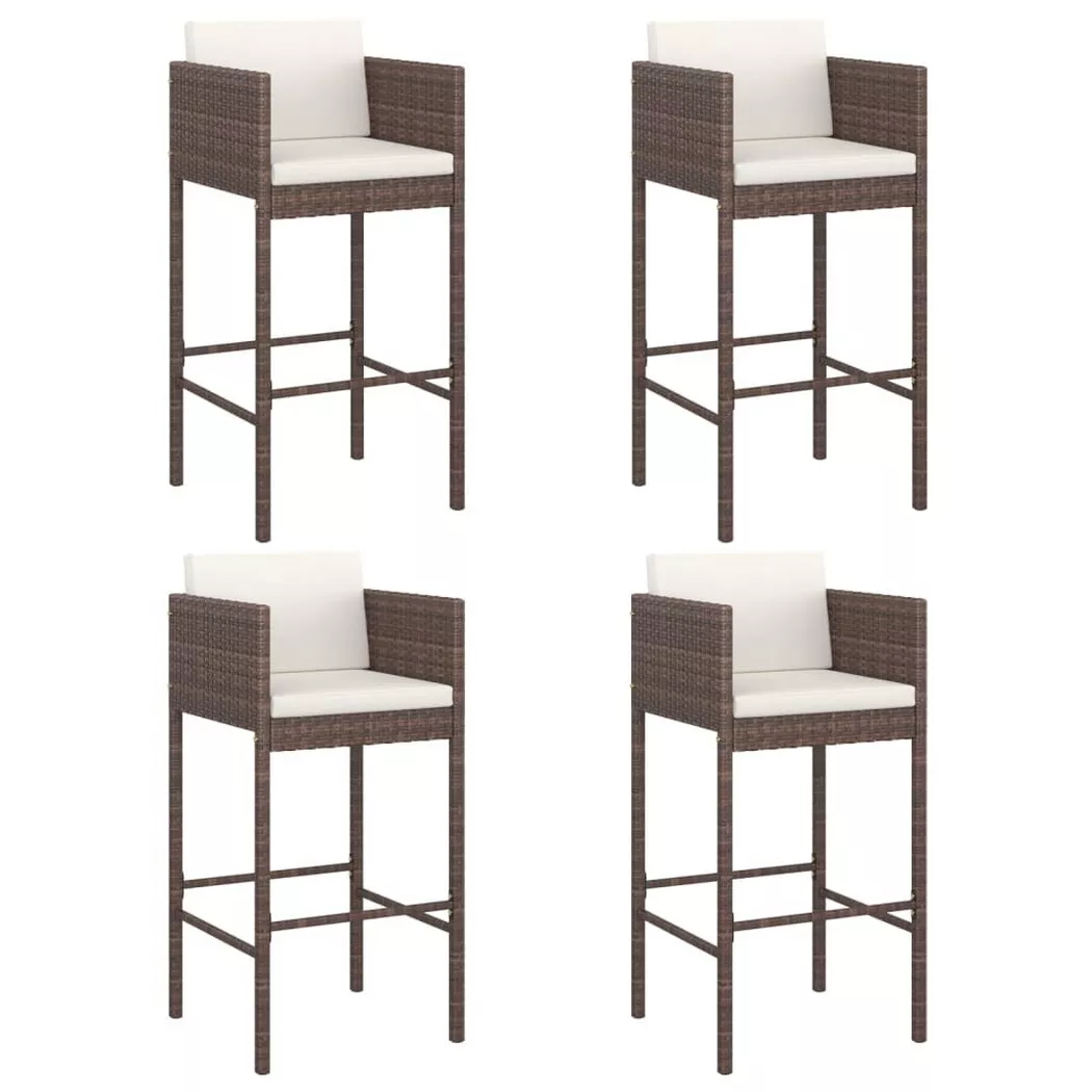 VidaXL - Tabouret de bar rotin synthétique, One Size, Marron