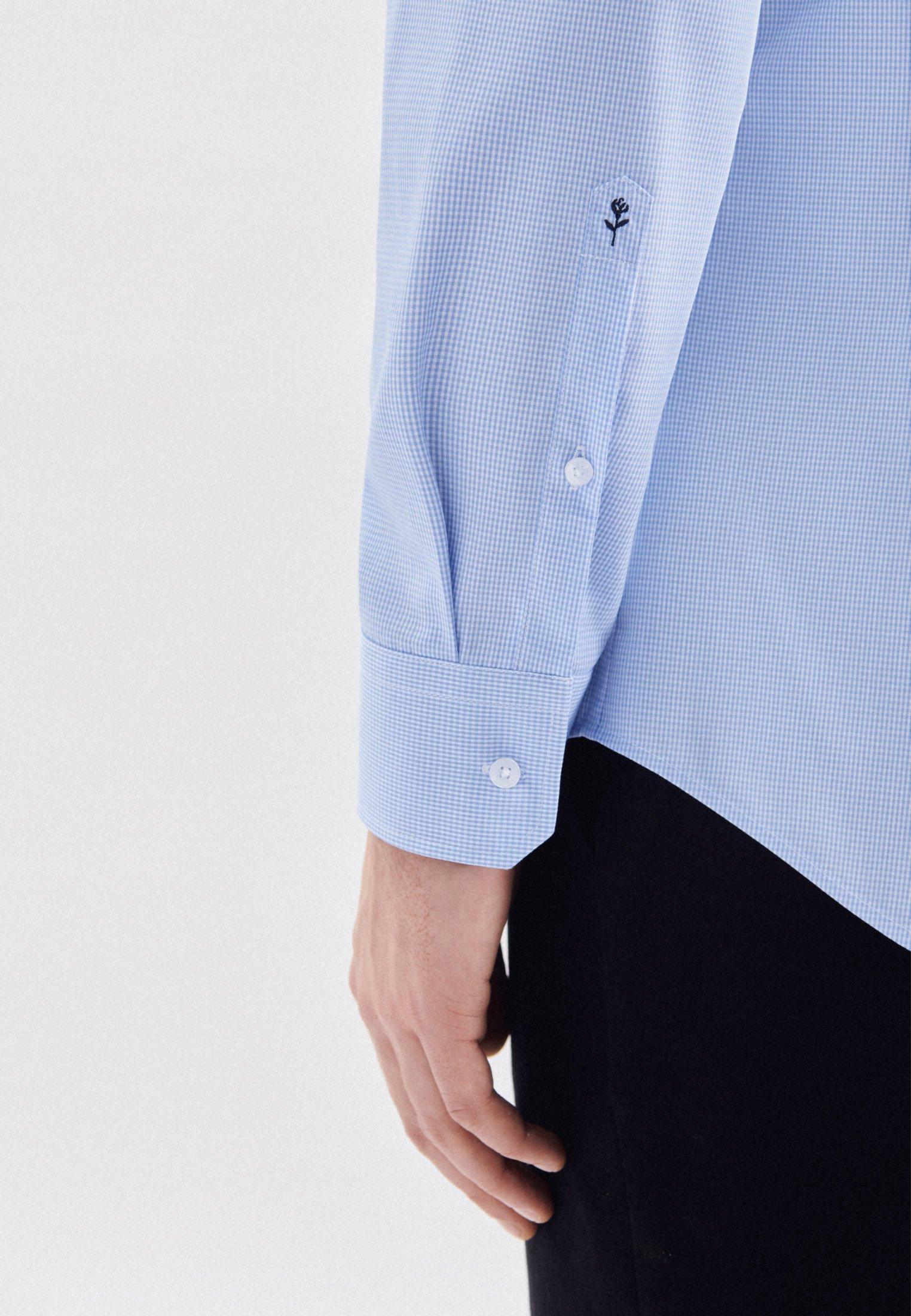 Seidensticker Business Shaped Fit Langarm Karo Hemd  