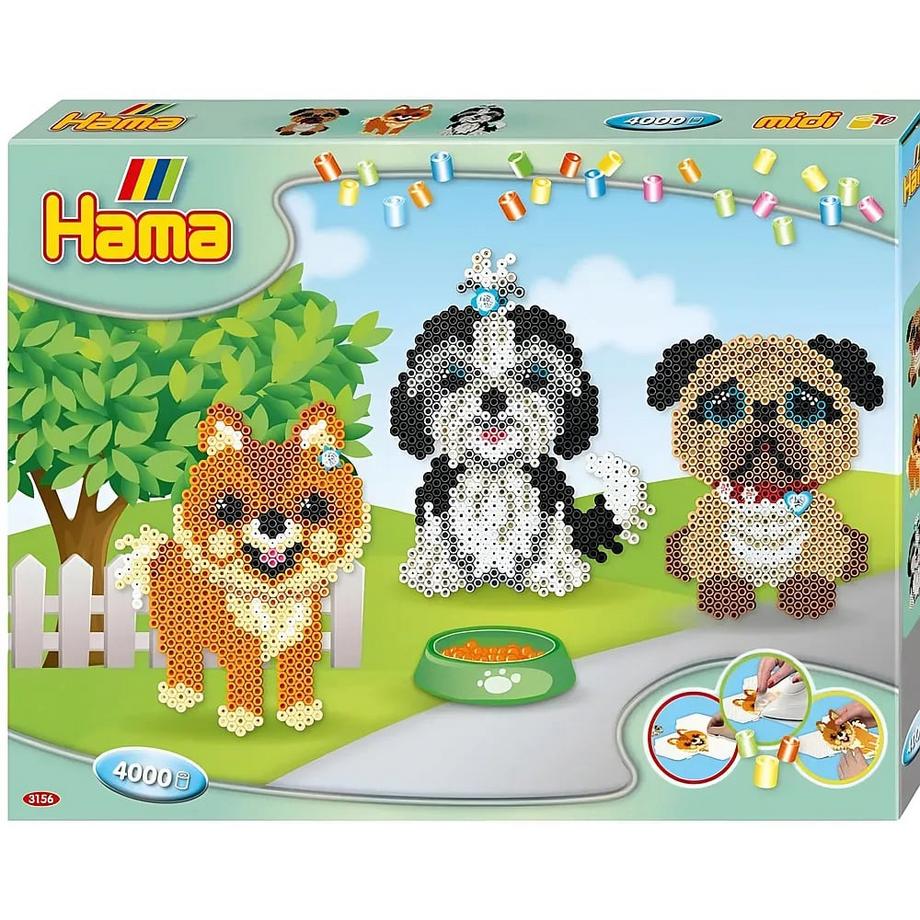 hama  Midi Bügelperlenset Hunde (400Teile) 