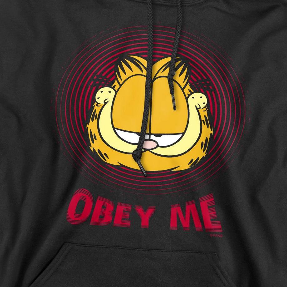 Garfield Obey Me Felpa Con Cappuccio  