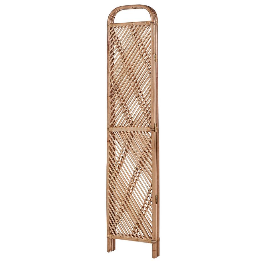 Beliani Séparateur de pièce à 3 panneaux en Rotin Boho COSENZA  