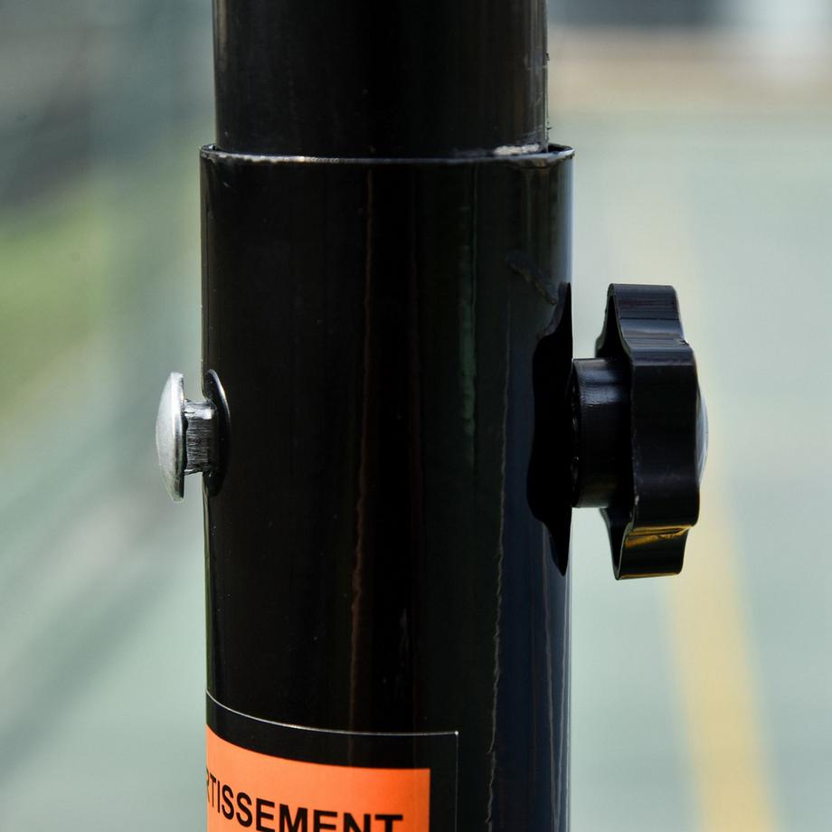 Northio  Outdoor Basketballkorb verstellbar tragbar Höhenverstellbarer Korb 212-250 cm Standfuß mit Rollen Metallpfosten | 