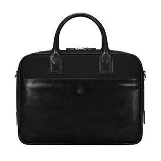 Maxwell Scott  Calvino Canvas - Canvas & Leder Business Laptoptasche 