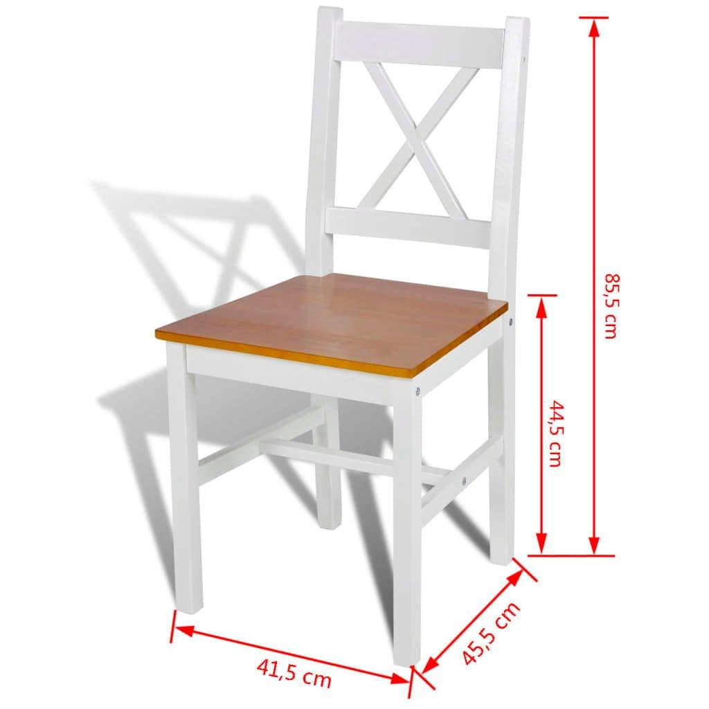 VidaXL sedia da pranzo Legno di pino  