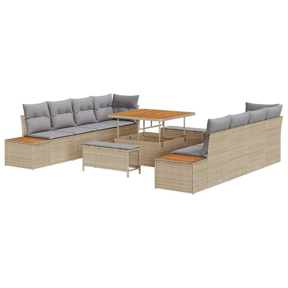 Canapé d’extérieur poly rattan