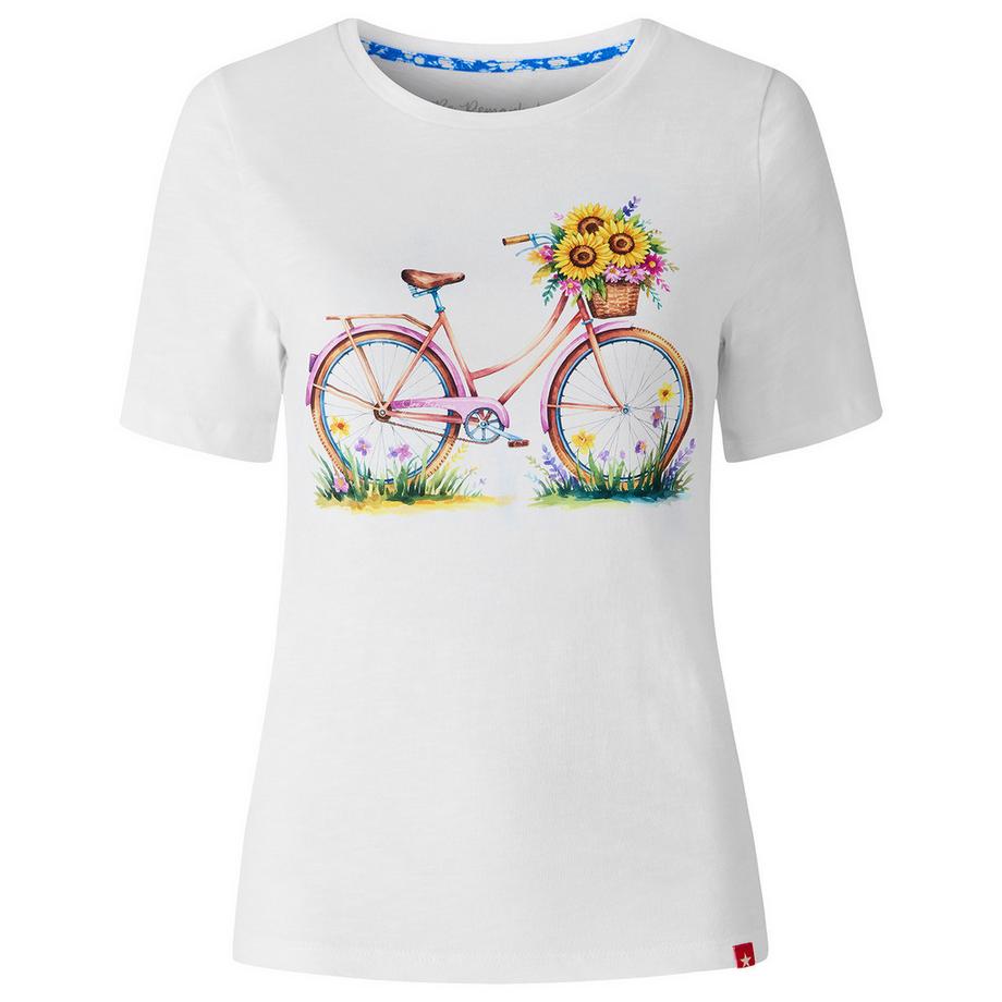 Joe Browns T-Shirt Sonnenblumen und Fahrradmotiv  