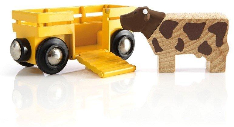 BRIO  Tierwagen mit Kuh 