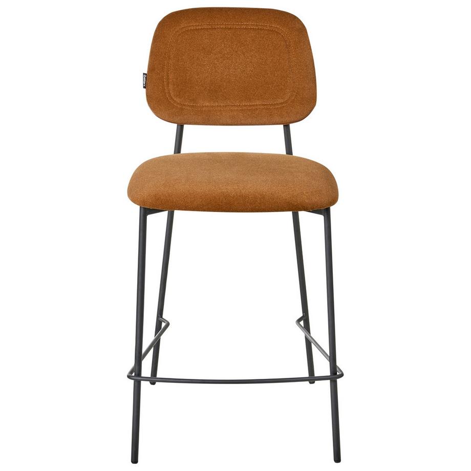 Beliani Set di 2 sedie alte en Velluto Moderno DUETTE  