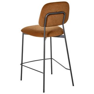 Beliani Set mit 2 Barstühlen aus Samtstoff Modern DUETTE  