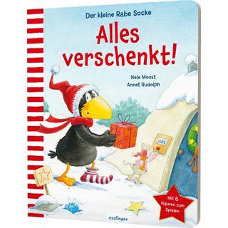 Der kleine Rabe Socke: Alles verschenkt! Mit Spielfiguren Moost, Nele; Rudolph, Annet (Illustrationen) Copertina rigida 