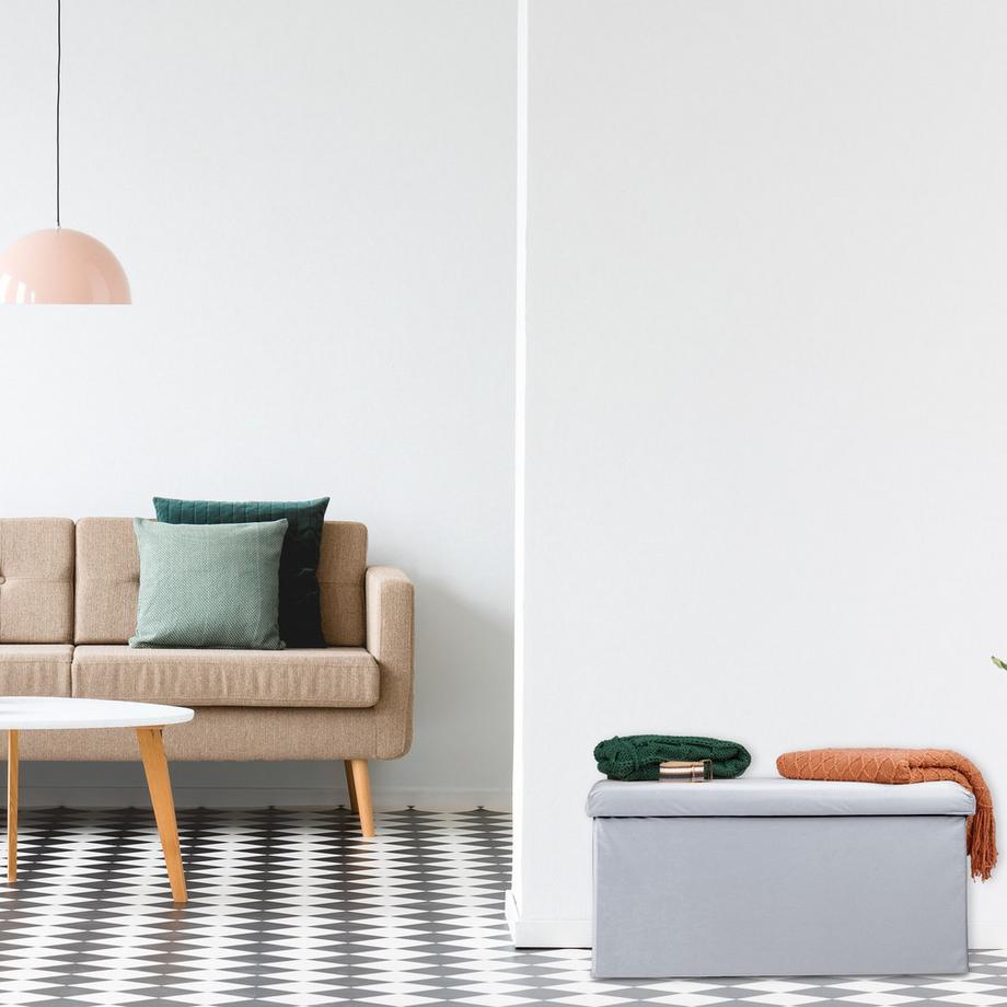 B2X Banc pliant en velours  