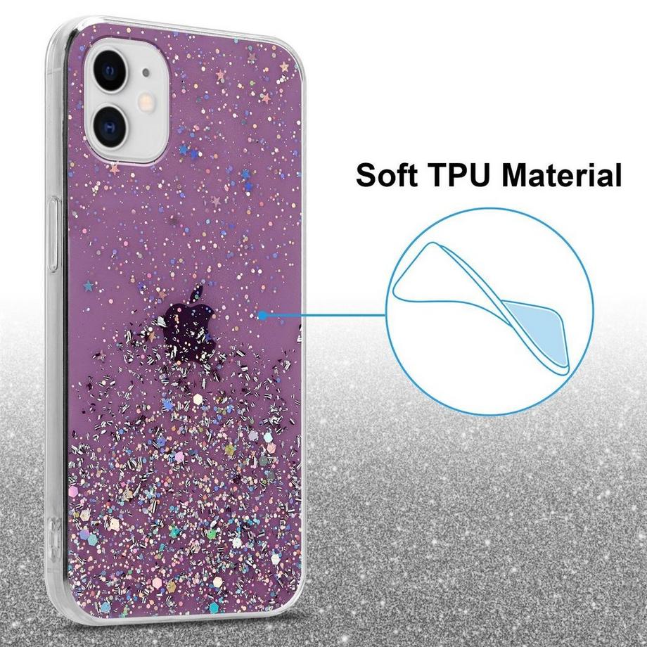 Cadorabo  Hülle für Apple iPhone 11 PRO TPU Silikon mit funkelnden Glitter 