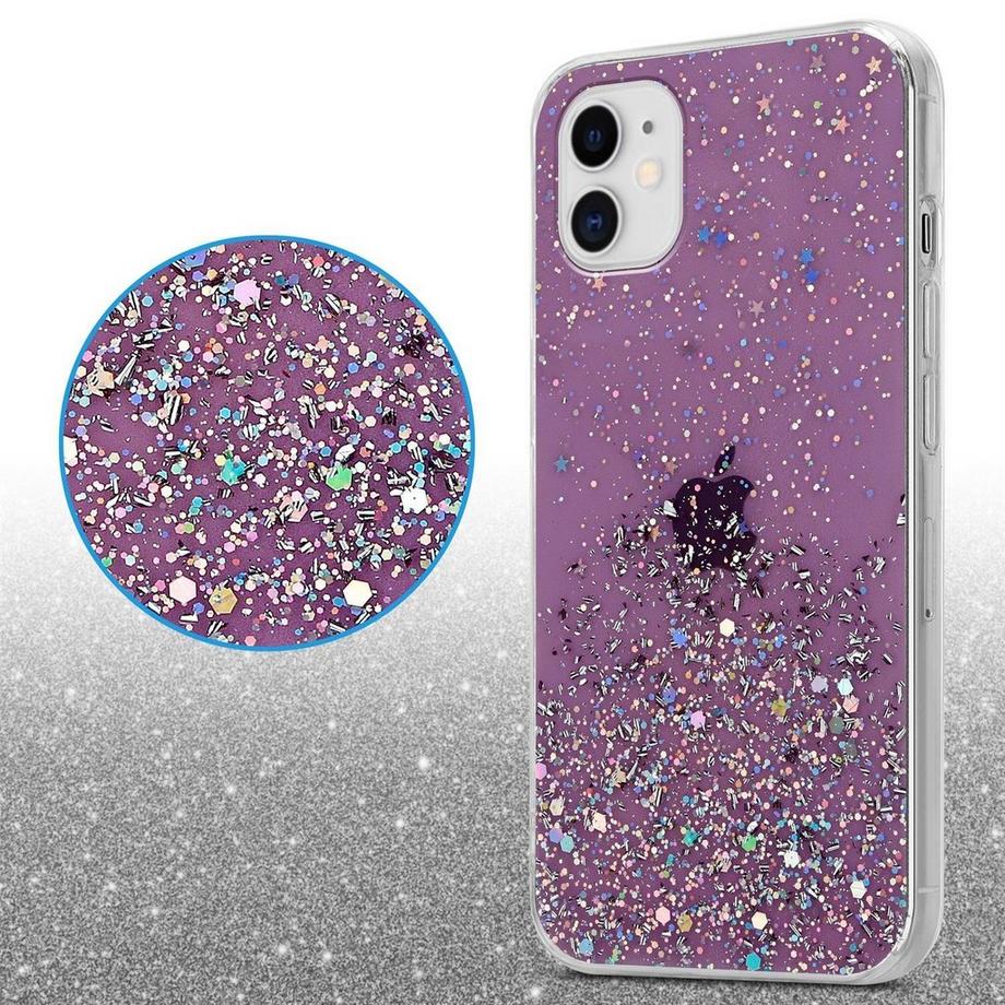 Cadorabo  Hülle für Apple iPhone 11 PRO TPU Silikon mit funkelnden Glitter 