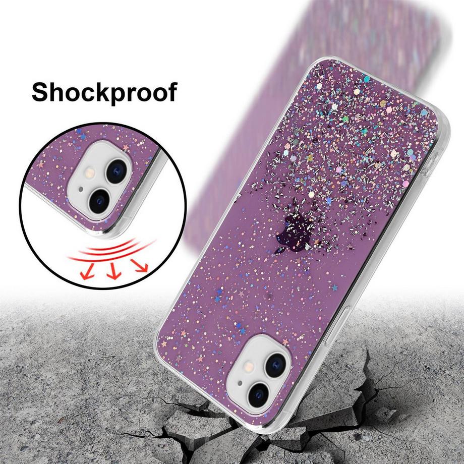 Cadorabo  Hülle für Apple iPhone 11 PRO TPU Silikon mit funkelnden Glitter 
