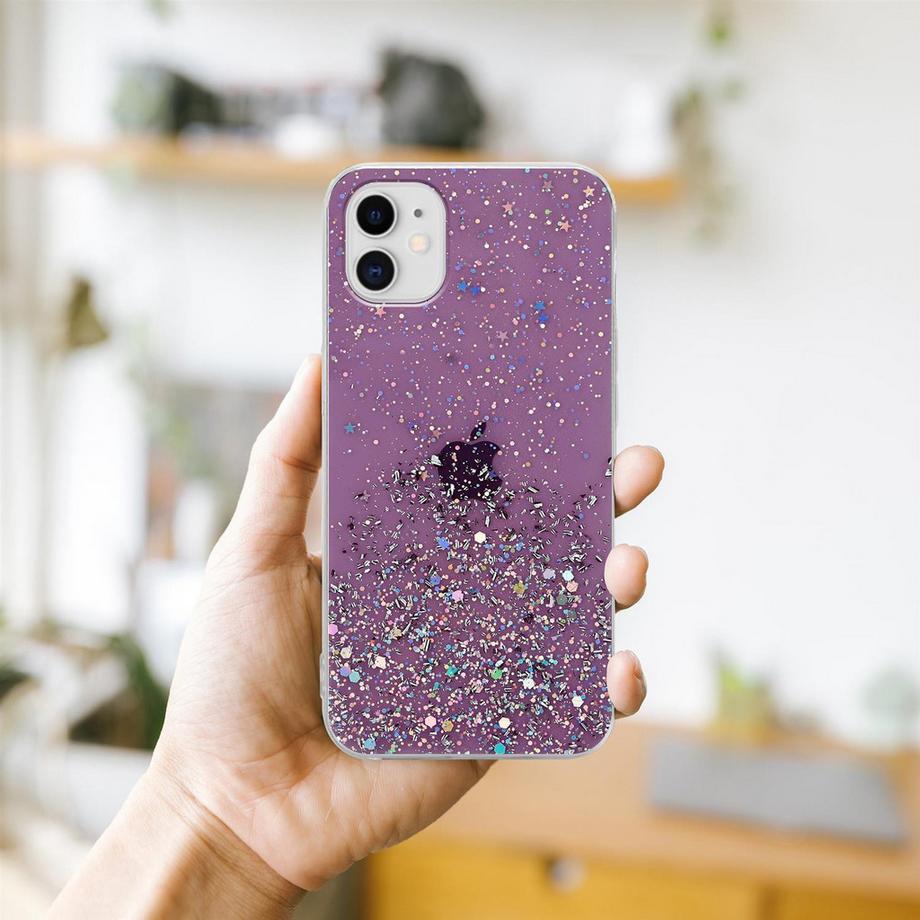 Cadorabo  Hülle für Apple iPhone 11 PRO TPU Silikon mit funkelnden Glitter 