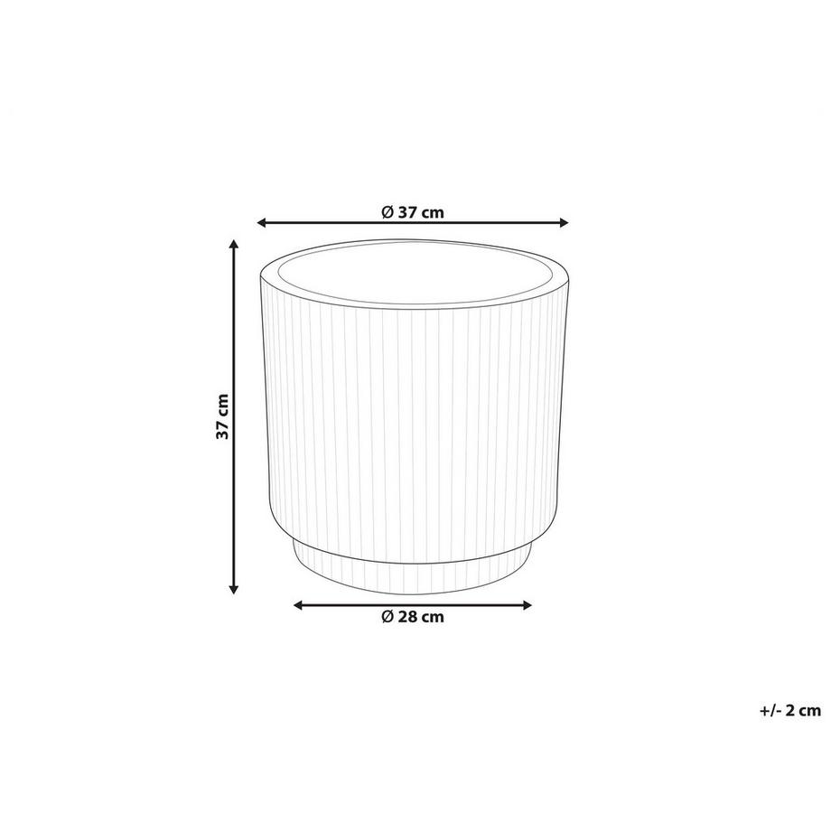 Beliani Cache-pot en Fibre d'argile Moderne DARIA  