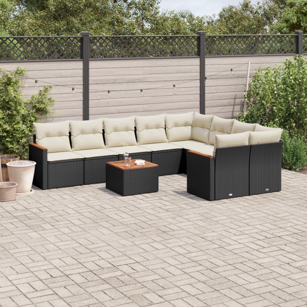 VidaXL set divano da giardino Polirattan  