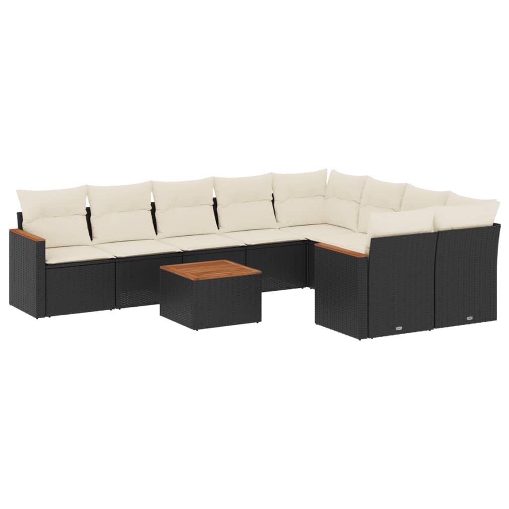 VidaXL set divano da giardino Polirattan  