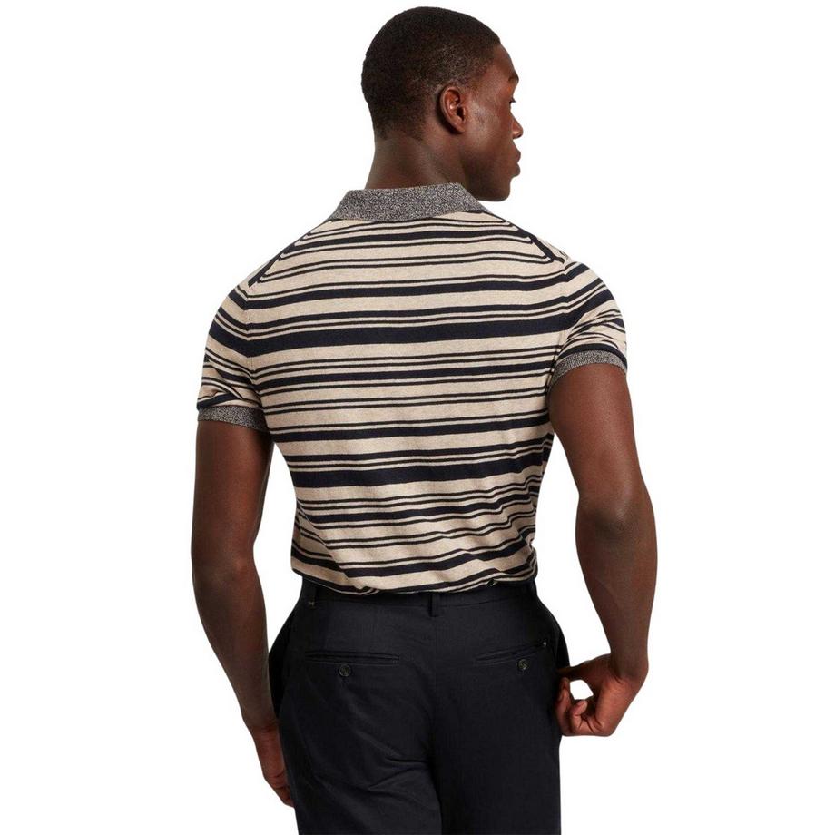 TED BAKER Polo à Rayures Manches Courtes  