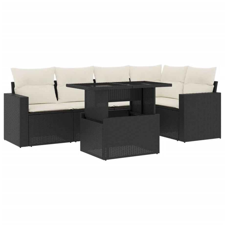 set divano da giardino Polirattan