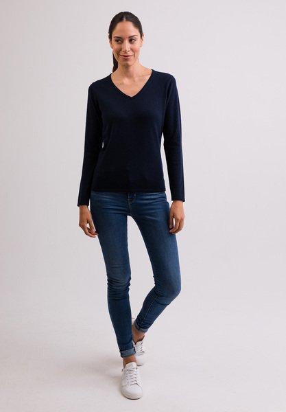 CASH-MERE.CH Pull Cachemire Col V  