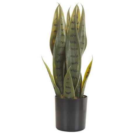 Beliani Kunstpflanze aus Kunststoff Modern SNAKE PLANT  