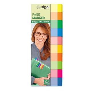 Sigel SIGEL Haftnotizen 15x50mm HN682 multicolor 10 x 50 Streifen  