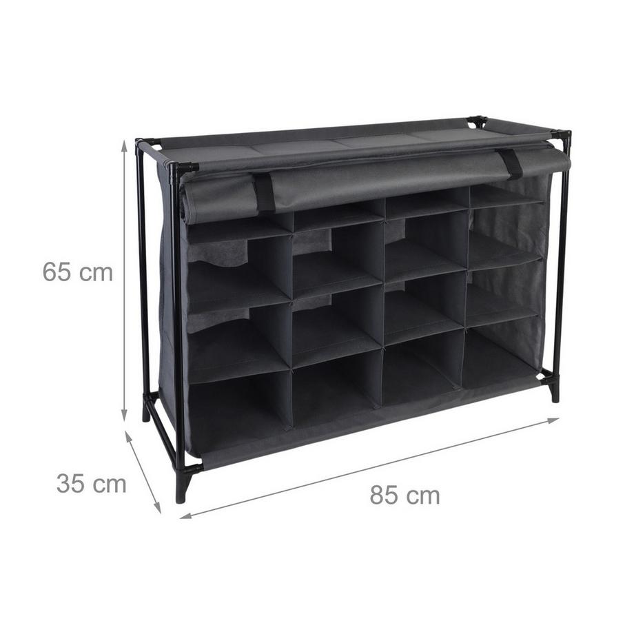 Northix Scarpiera pieghevole, 16 paia  