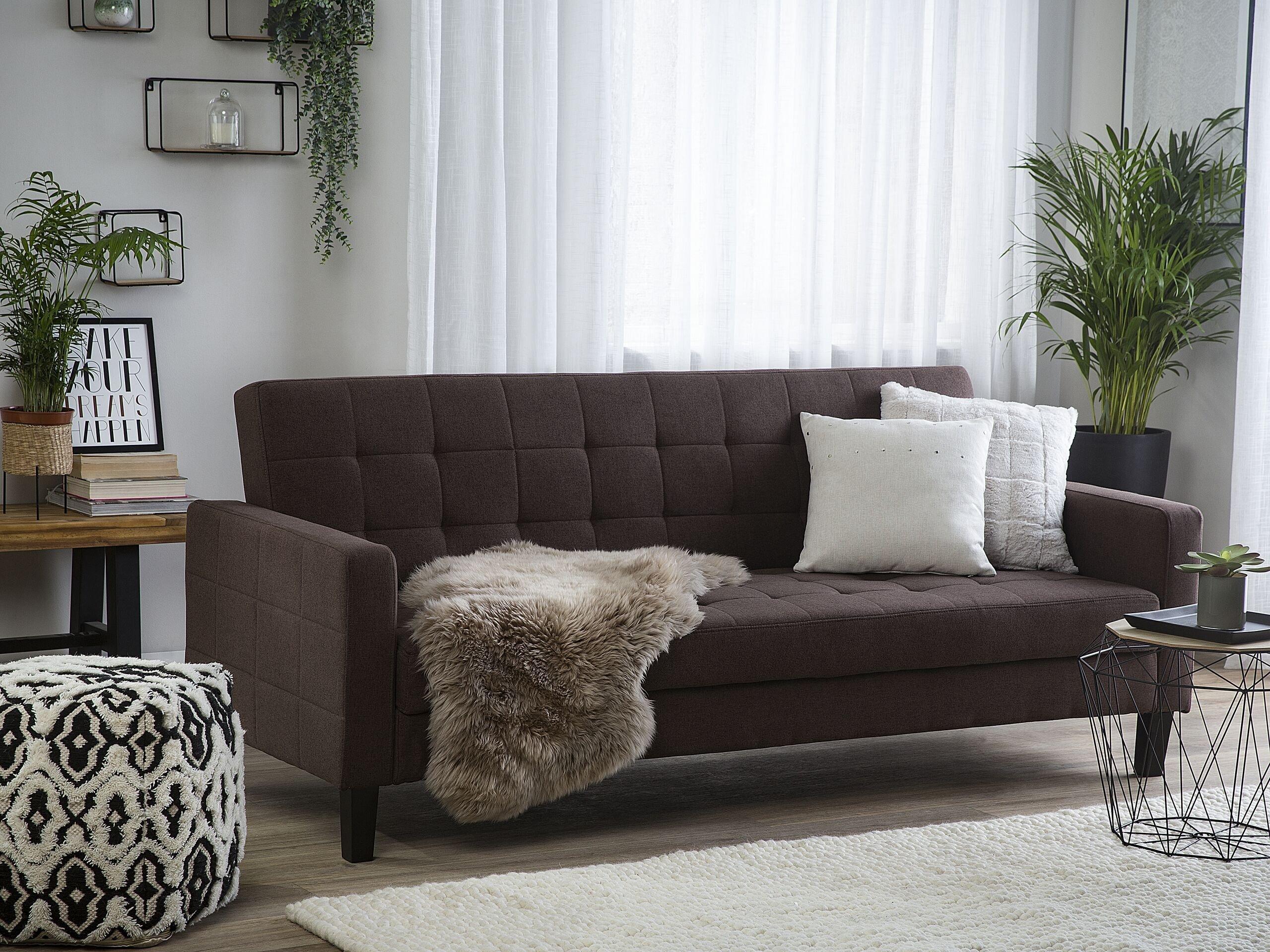 Beliani Schlafsofa aus Polyester Retro VEHKOO  