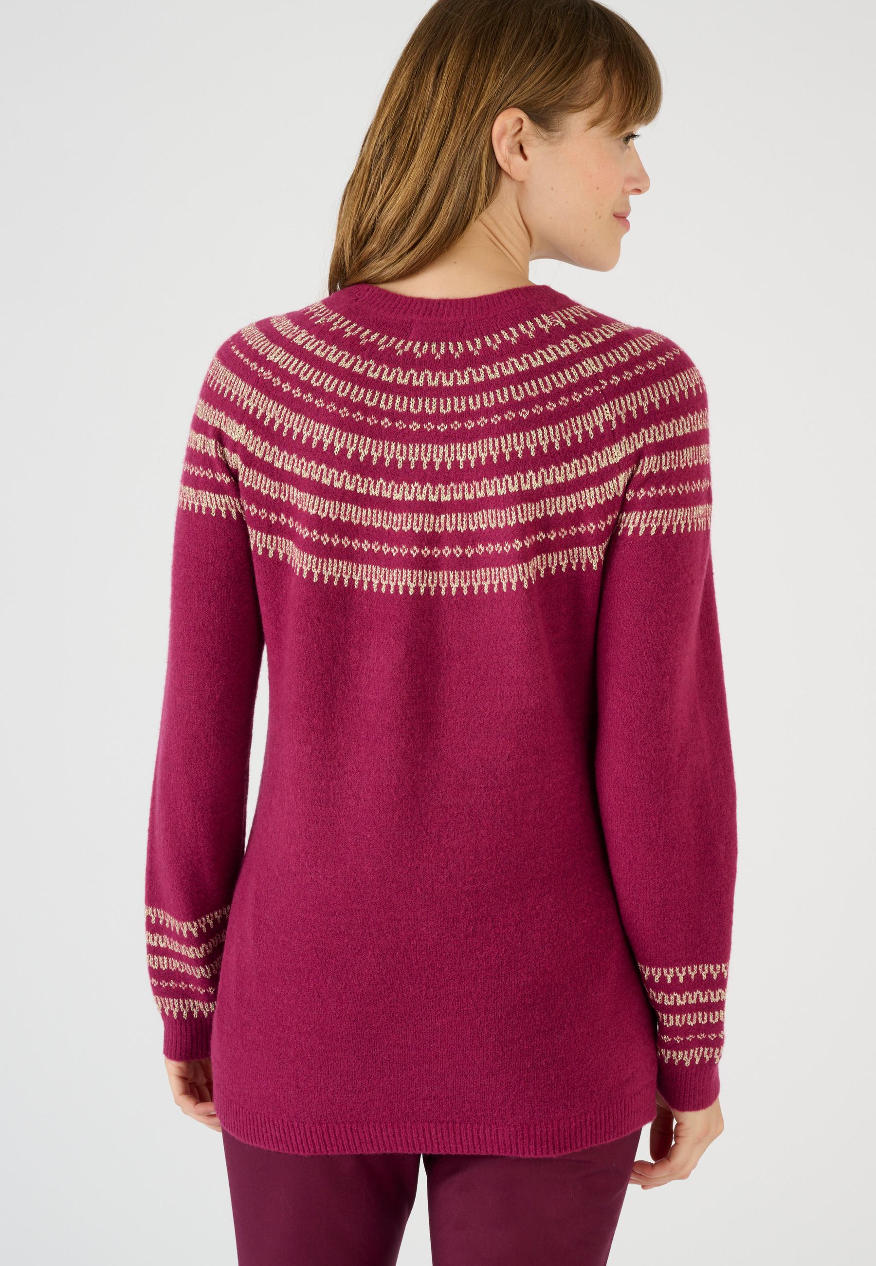 Damart  Glänzender Jacquard-Pullover 