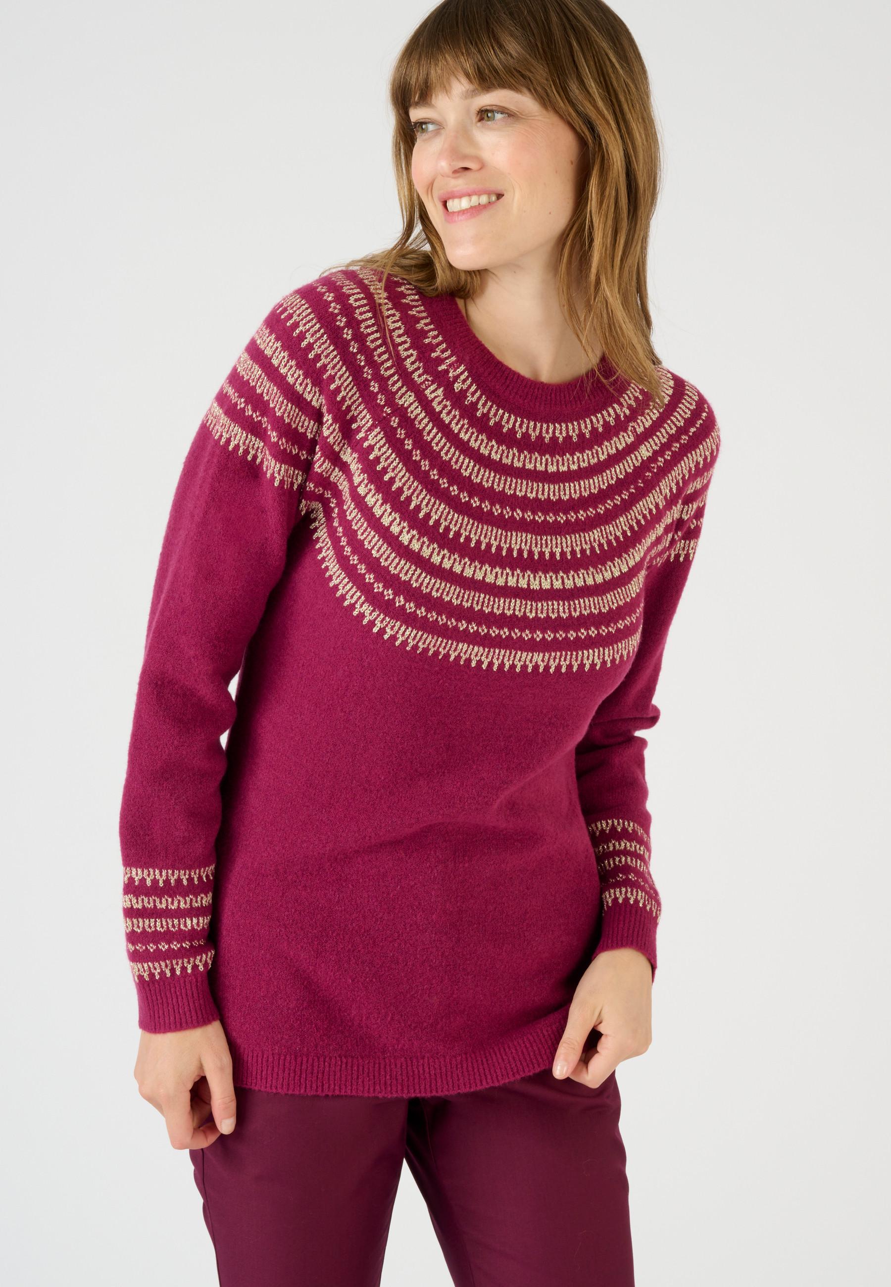 Damart  Glänzender Jacquard-Pullover 