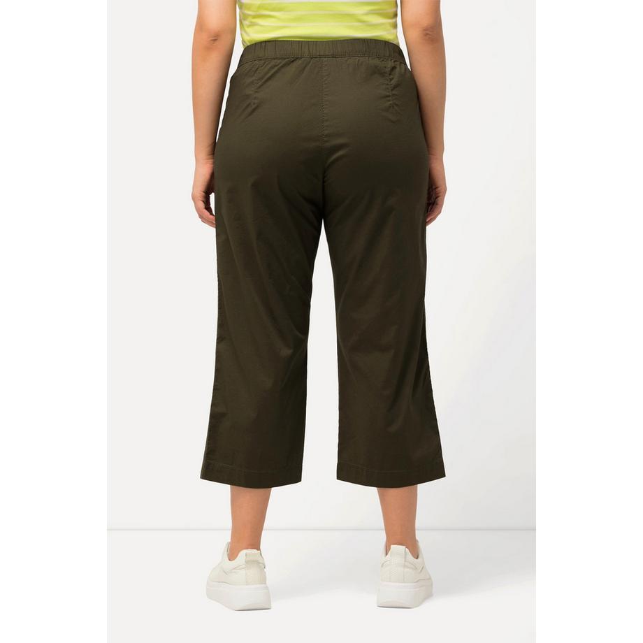 Ulla Popken Pantaloni 7/8 Ruby Gamba Dritta Vita Elastica  