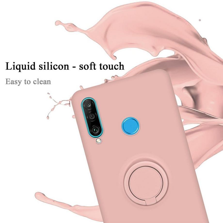 Cadorabo  Hülle für Huawei P30 LITE TPU Silikon mit Ring Liquid 