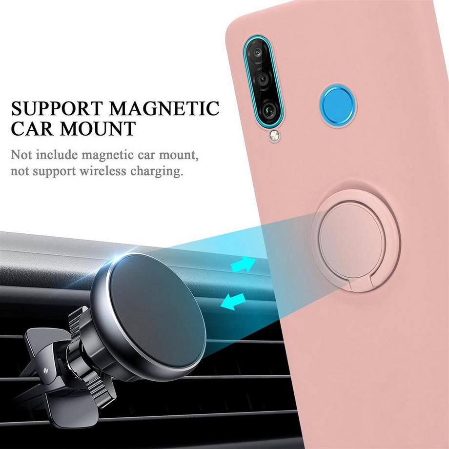 Cadorabo  Hülle für Huawei P30 LITE TPU Silikon mit Ring Liquid 