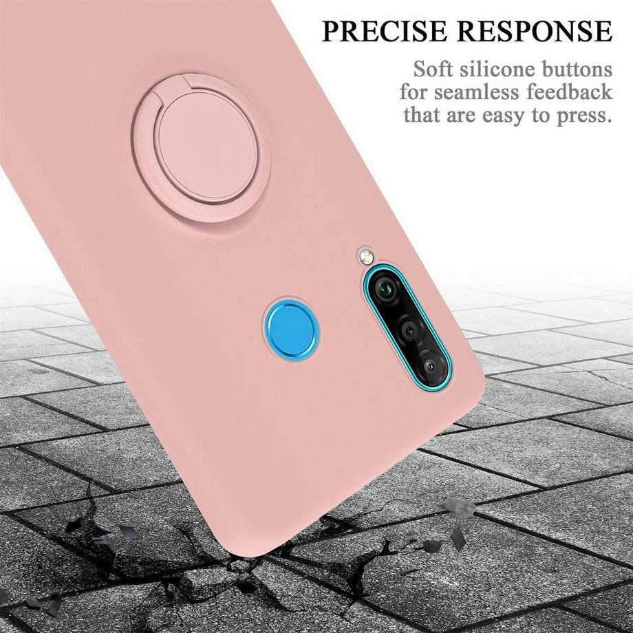 Cadorabo  Hülle für Huawei P30 LITE TPU Silikon mit Ring Liquid 