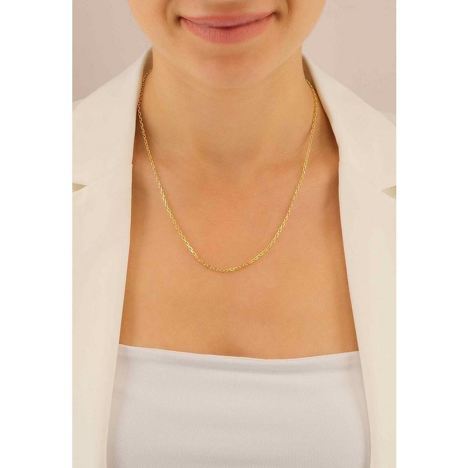 MUAU Schmuck  Collier Anker Gelbgold 750, 2.1mm, 42cm 