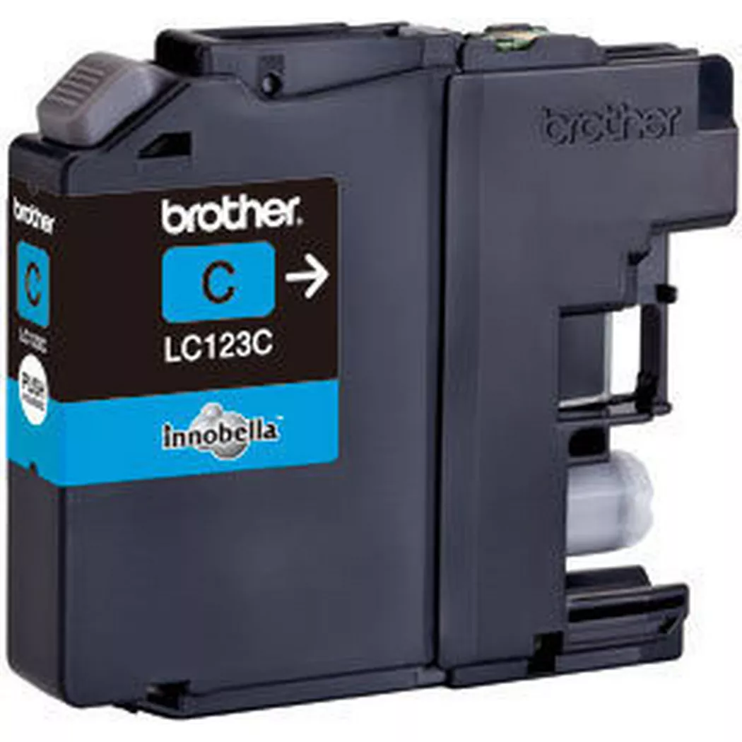 E+P Elektrik – BROTHER Tintenpatrone cyan LC-123C DCP-J4110DW 600 Seiten, Cyan-Blau, One Size