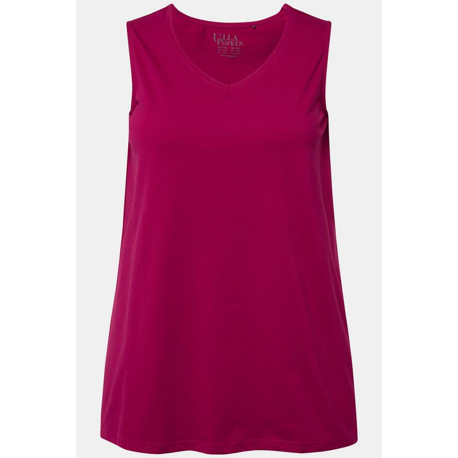 Ulla Popken Top A-Line senza maniche scollo a V  