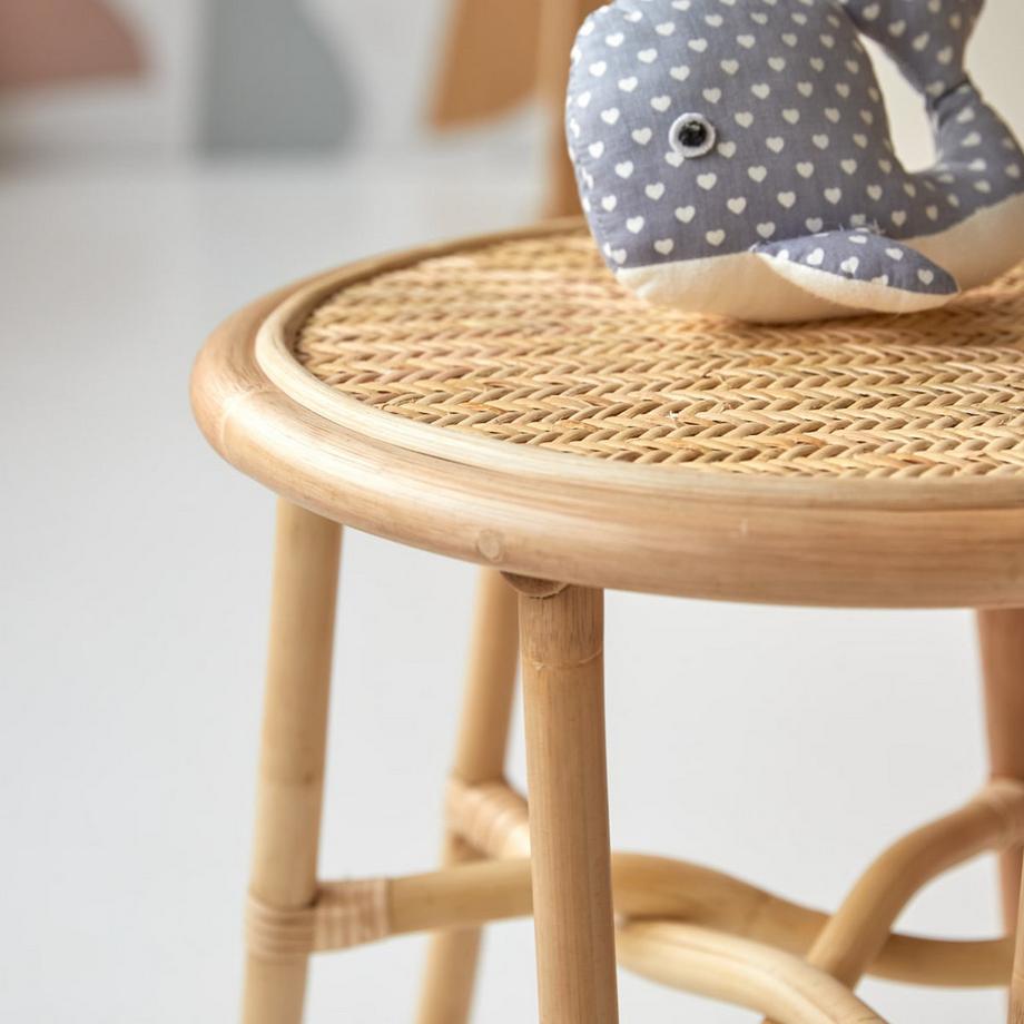 Tikamoon Kinder-Nachttisch aus Rattan Lina  