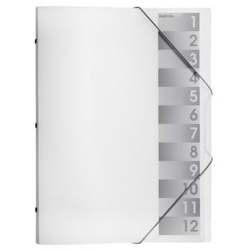 KOLMA Pendenzenmappe A4 11.212.00 transparent 12-teilig