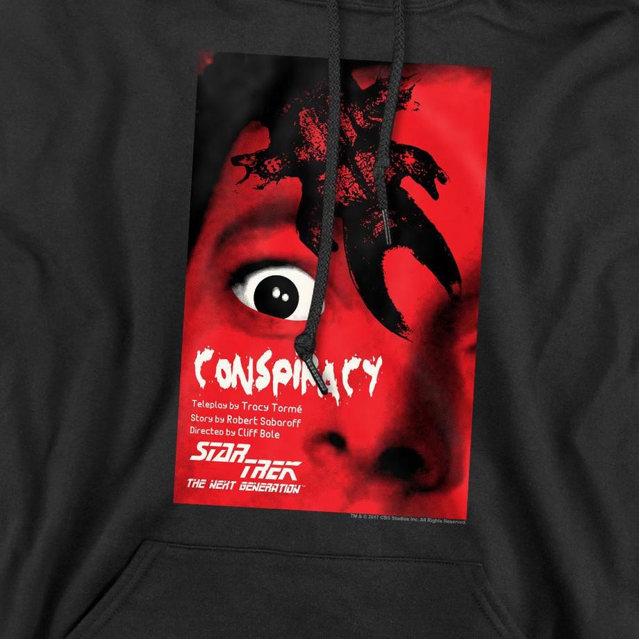 Star Trek The Next Generation Season 1 Episode 25 Felpa con cappuccio  