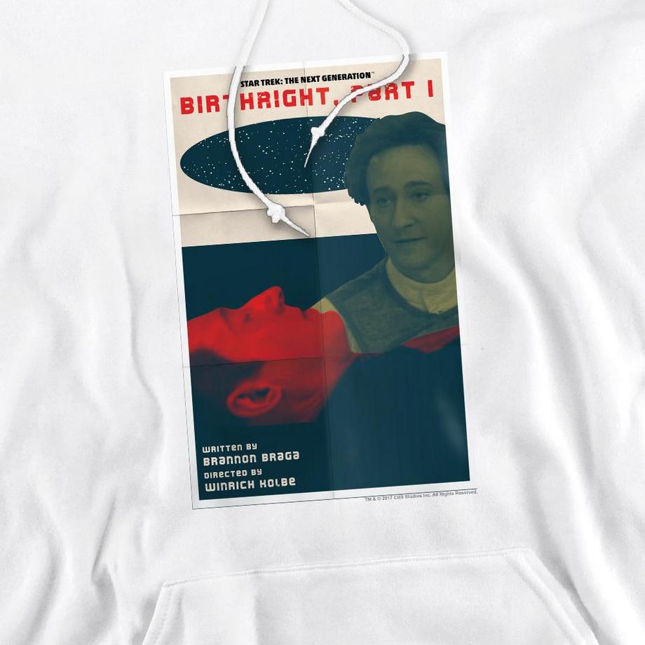 Star Trek The Next Generation Season 6 Episode 16 Felpa con Cappuccio  