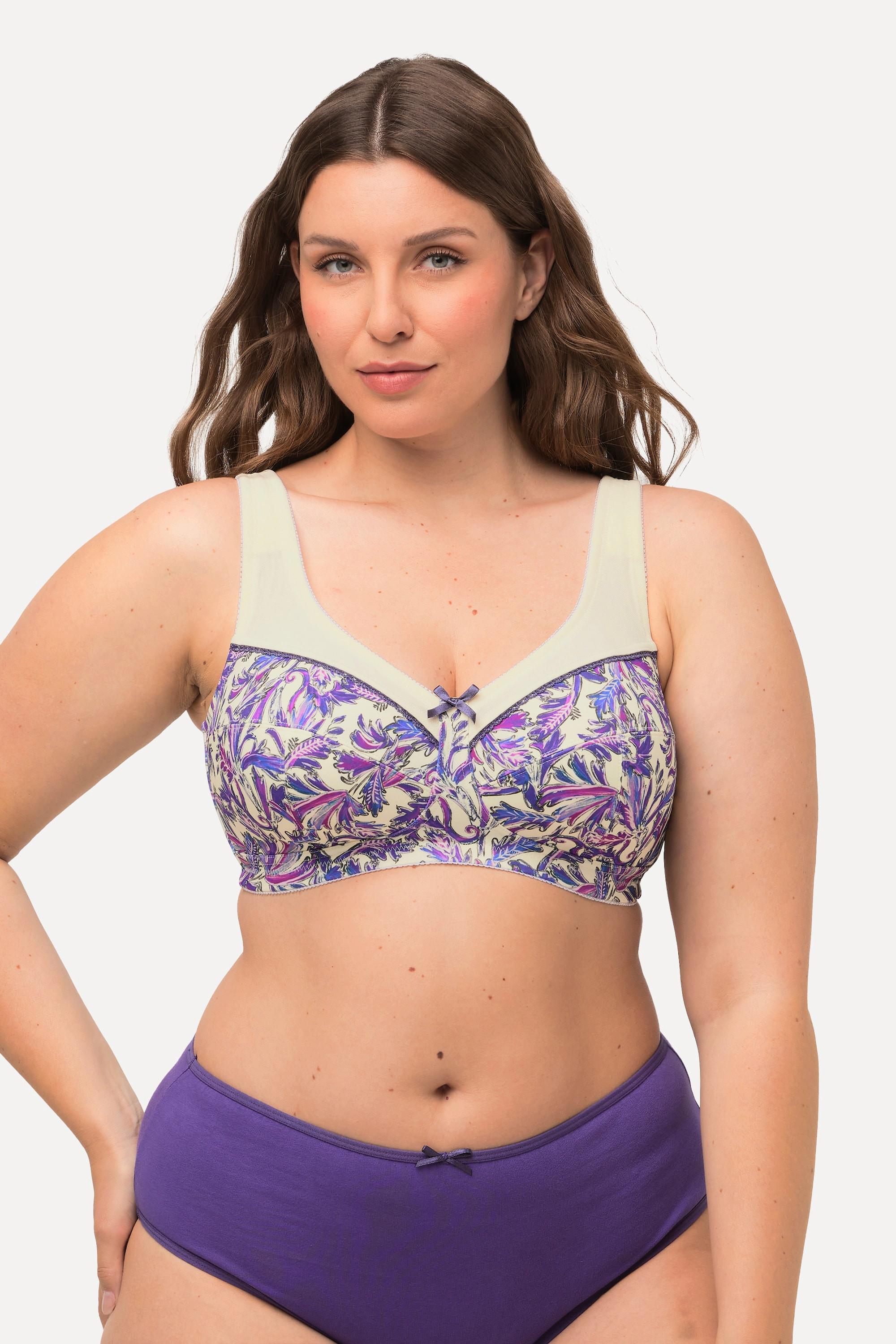 Ulla Popken Reggiseno sostenitivo senza ferretto coppa C - F  