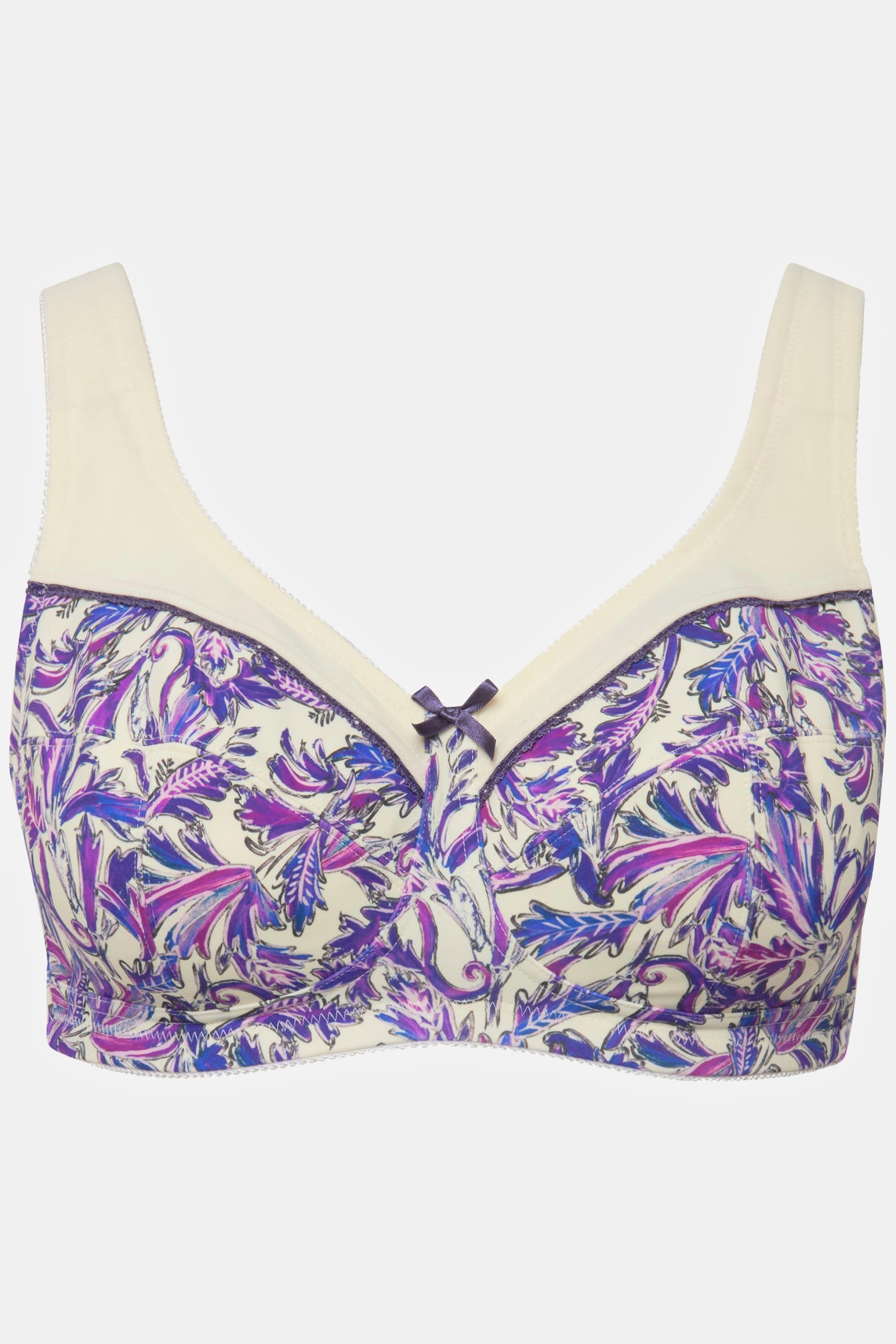 Ulla Popken Reggiseno sostenitivo senza ferretto coppa C - F  