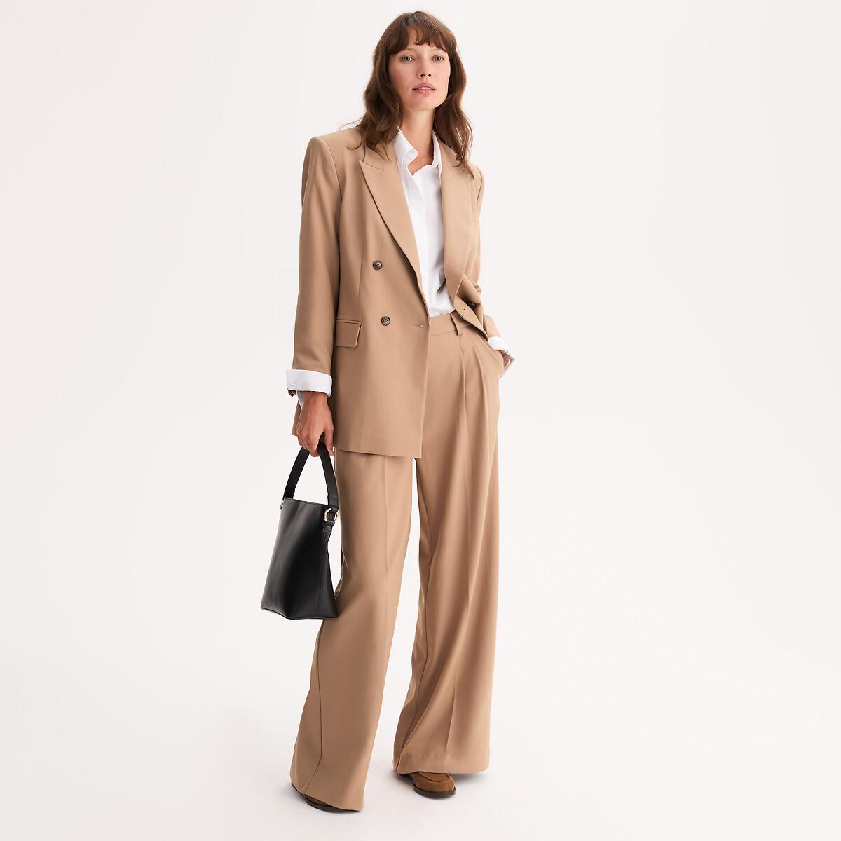 La Redoute Collections Pantaloni Vita Alta Gamba Larga  