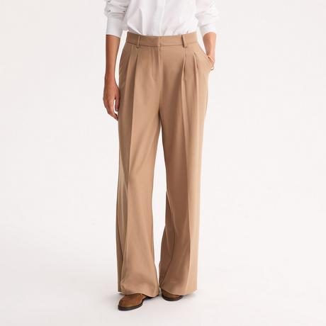 La Redoute Collections Pantaloni Vita Alta Gamba Larga  