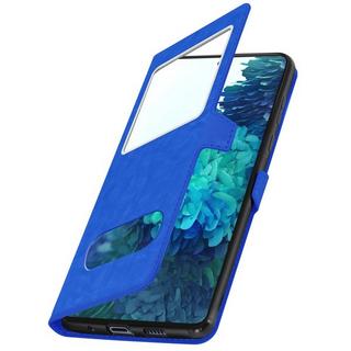 Avizar  Doppelfenster Cover Galaxy S20 FE Blau 